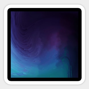 Ombre Northern Lights Aurora Borealis Sticker